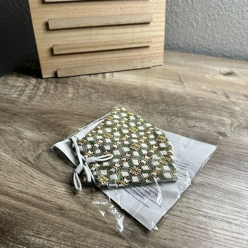 Tory Burch Face Mask Patterned New